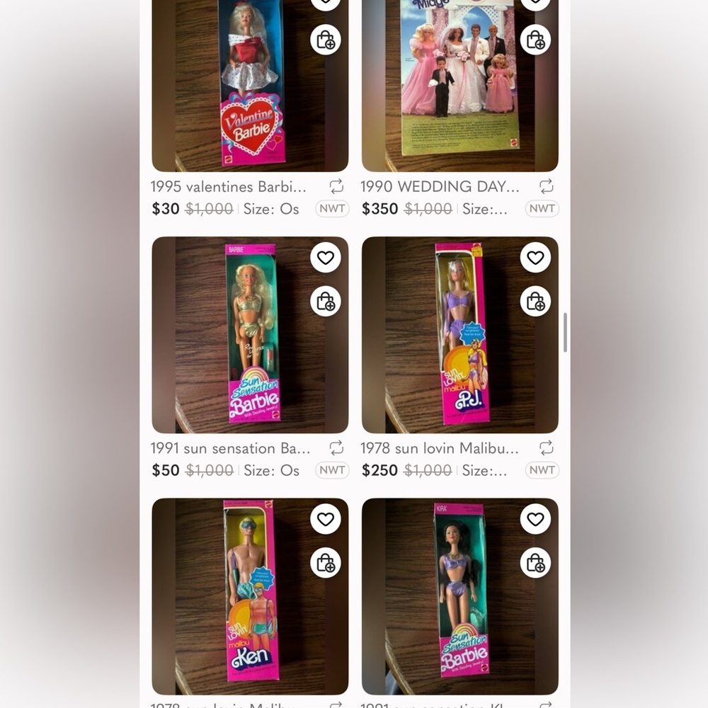Barbie’s for sale please read